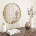 Rickis Rugs Damis Modern Wall Mirror, Gold RI2522588